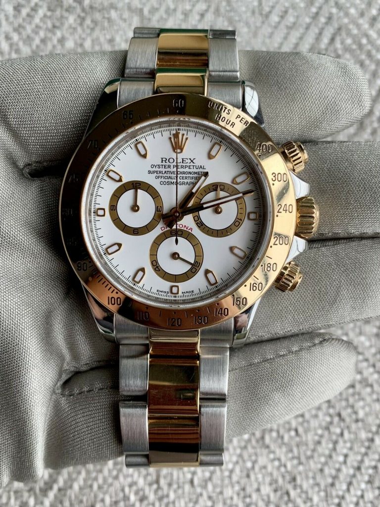 Rolex Daytona Two Tone White Dial